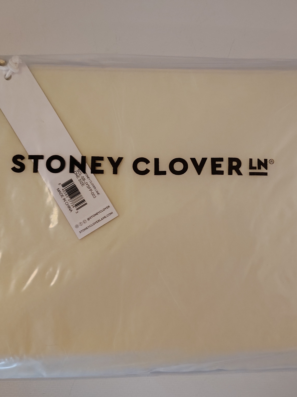 Stoney Clover Lane  Banana Yellow Flat Pouch *Price Firm